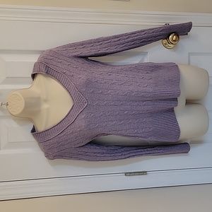 Purple Long Sleeve Sweater